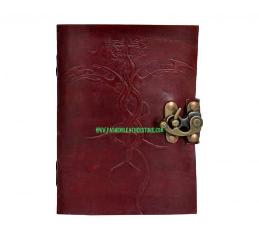 Embossed Leather Journal Note Book Blank Dairy Note Book Handmade Joournal